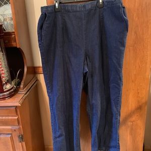 New Alfred Dunner Pants womans size 20 blue denim